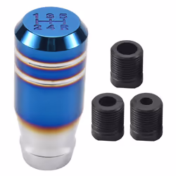3 Inch Blue Universal Car 5 Speed Gear Lever Manual Shifter Knob