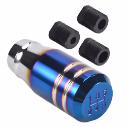 3 Inch Blue Universal Car 5 Speed Gear Lever Manual Shifter Knob