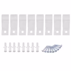 8Pcs Curtain Clear P Clips Hook,Roller Blind Clips Chain Cord Hooks