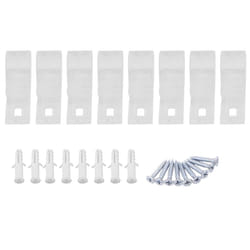8Pcs Curtain Clear P Clips Hook,Roller Blind Clips Chain Cord Hooks