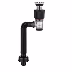 Bathroom Sink Drain Kit with Flexible Expandable P-Trap Sink