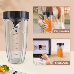 24Oz Cup 7 Fins Extractor Blade, for Nutri Ninja Auto IQ BN801 SS101