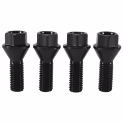 4Pcs Black Wheel Bolt Lug Nut for BMW E30 E36 E46 E60 E90