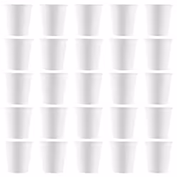 White Paper Cups, Mouthwash Cups, Disposable Cups, (100 Pack) 3Oz