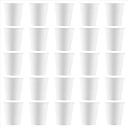 White Paper Cups, Mouthwash Cups, Disposable Cups, (100 Pack) 3Oz