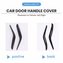 Car Left/Right Inner Door Handle Cover For Bmw X1 E84 2010-2016 Black