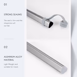 for Titanium Chopsticks Storage Box Without Chopsticks Gray