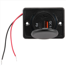 Car Charger Socket 18W and QC 3.0 USB for Car Boat Marine Rv Mobile