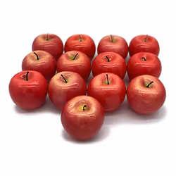 Realistic Fake Apples 13 PCS - Fake Fruits,Decorative Fruit (Red)