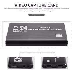 Audio Video Capture Card, for Gaming Streaming Live Video Recording