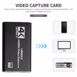 Audio Video Capture Card, for Gaming Streaming Live Video Recording