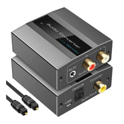 Optical to RCA Converter Audio Converter Digital to Analog Audio