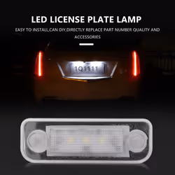 LED License Plate Light Lamp Free for Benz Mercedes W203 5D W211