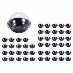 50 Pack Clear Plastic Mini Cupcake Container,for Mini Muffin Macaron