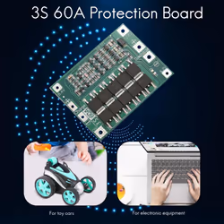 3S 60A Bms Board 11.1V 12.6V 18650 Li-Ion Battery Protection Board