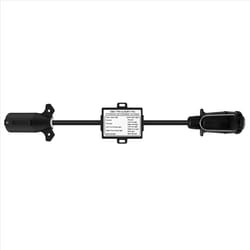 Trailer Light Converter US 7-Way Blade Socket to EU 7-Pin Round Plug