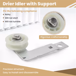 Dryer Idler Pulley with Bracket,Replace Part for Kenmore Dryer
