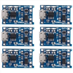 6PCS for TP4056 Charging Module with Battery Protection 18650 BMS 5V