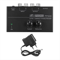 PP500 Ultra-Compact Phono Preamp Pre Amp Preamplifier EU Plug