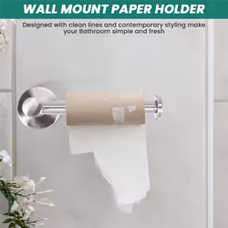 Toilet Tissue Paper Roll Holder Wall Mount for Bathroom Kitchen