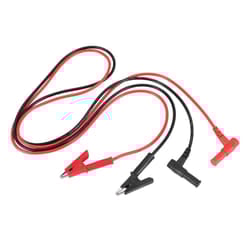Pair Banana Plug to Alligator Clip Test Lab Test Cable 1M Long