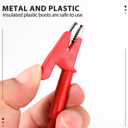 Pair Banana Plug to Alligator Clip Test Lab Test Cable 1M Long
