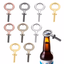 10Pcs Bottle Opener Blanks Stainless Steel Bottle Opener Inserts Kit