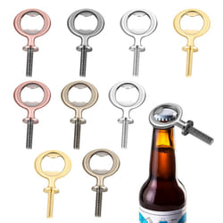 10Pcs Bottle Opener Blanks Stainless Steel Bottle Opener Inserts Kit