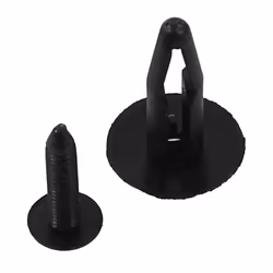 25Pcs Plastic Rivets Fastener Car Bumper Push Clips 32mm Long Black
