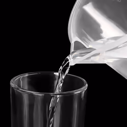 Measuring Jug 250mL Graduated Beaker Clear White Plastic Cup