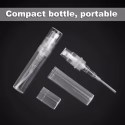 50Pcs Clear Plastic Spray Bottle Portable Fragrance Spray Bottle-3Ml