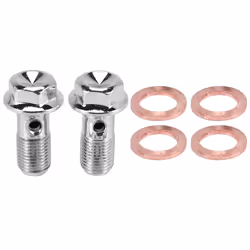 2x Motorcycle Stainless Brake Bolt M10 x1.0mm Caliper Master Cylinder