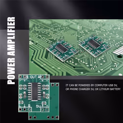 5 Pcs Digital Power Amplifier Board,2X3W Type D PAM8403 Audio Module