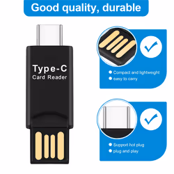 USB 3.1 Type C USB-C to Micro-SD TF Card Reader Adapter