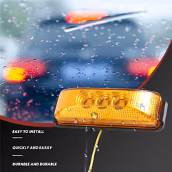 3.9Inch Tail Rear Lamps Indicator Marker 10-24V For Trailer