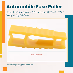 Car Automobile Fuse Puller Extraction Tools for Car Fuse (Yellow)