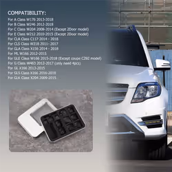 12PCS Car Window Switch Button Sticker for Mercedes Benz GLK ML Class