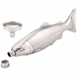 1 Set Fish-Shape 5Oz Bottle Mini Pocket Flask Drinkware for Outdoor