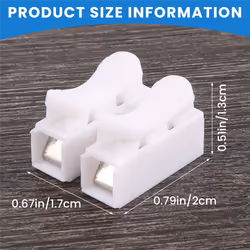 50PCS Spring Wire Connector Cable Clamp Terminal Block Connector