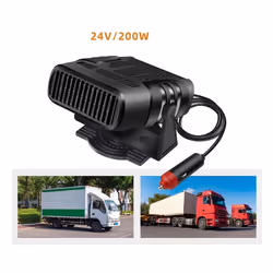 24V 200W Car Heater Fast Heating Auto Demister 360 Degree Rotation