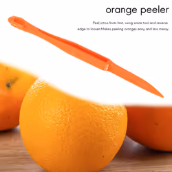 6PCS Easy Orange Citrus Peeler in Bright Orange Color Kitchen Tool