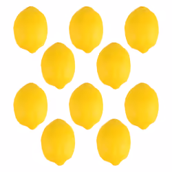 Fake Fruit Decoration Artificial Simulation Yellow Lemon 10pcs Set