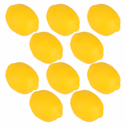 Fake Fruit Decoration Artificial Simulation Yellow Lemon 10pcs Set