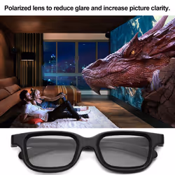 10Pcs Polarized Passive 3D Glasses for Cinema IMIX Screen
