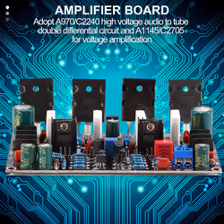 Mono Power Amplifier Board 1943+5200 High Power 200W Tube Amp Board
