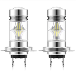 1 Pair High Power LED H7 Bulb Car Fog Light Headlights 6000K White