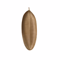 Gold Leaves Shape Serving Tray Jewelry Pallet Fruit Snack Dish(Small)