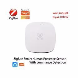 Tuya ZigBee mmWave Human Presence Sensor Motion Sensor Wall Mount