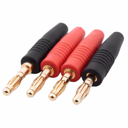4pcs 4mm B7 24K Gold Plated Speaker Cable Banana Plug Connector