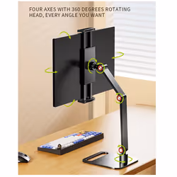 Portable Monitor Stand Adjustable 360 Swivel Bracket Tablet Holder
